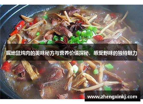 掘地鼠炖肉的美味秘方与营养价值探秘，感受野味的独特魅力